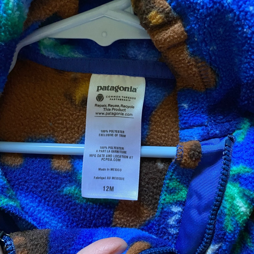 Patagonia baby bunting 12 months